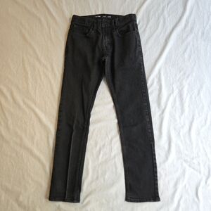 Old Navy Men's 28W x 30L Black Skinny Never Fade Jeans Stretch Denim